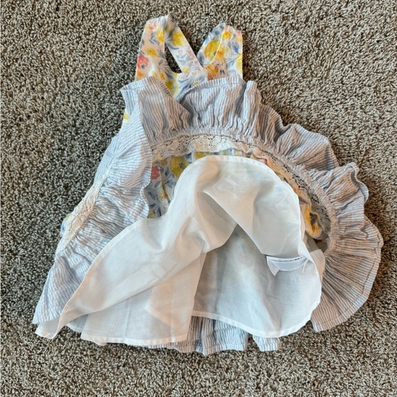 Tommy Bahama Toddler Girls’ Floral & Striped Dress summer sundress size 4T - Picture 5 of 8